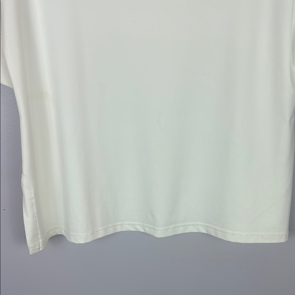 Sympli The Best White Fitted 3/4 Sleeve Top Size 12 - Picture 6 of 8